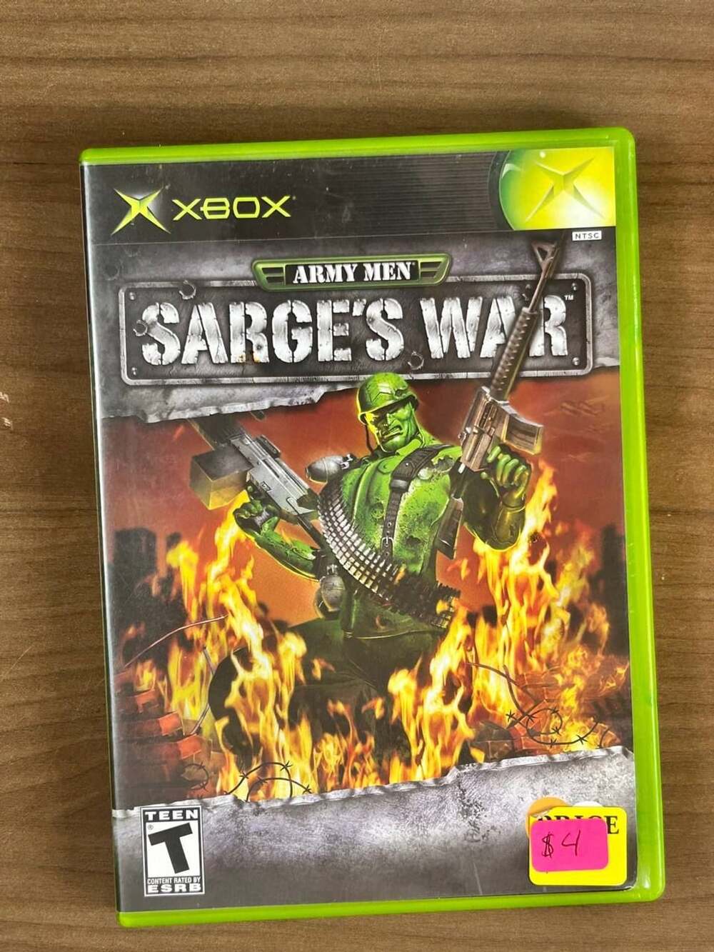 Army Men Sarge’s War Original Microsoft Xbox NTSC Game with Case & Manual
